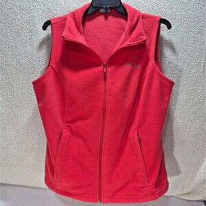 Columbia Women’s Burnt Orange Fleece Full Zip Vest w/ Pockets Plus Size 1X